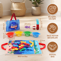 Montessori Peluş Balık Tutma Oyuncağı