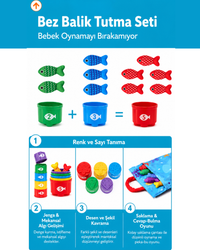 Montessori Peluş Balıq Tutma Oyuncağı