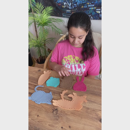 6'lı Hayvanlı Dikiş Nakış Seti